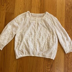 Dôen cotton crochet blouse